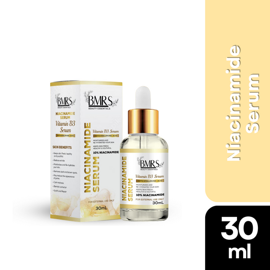 BMRS NIACINAMIDE SERUM Vitamin B3 Serum with Hyaluronic Acid 10% Niacinamide Moisturizes &Re-Hydrates Your Skin